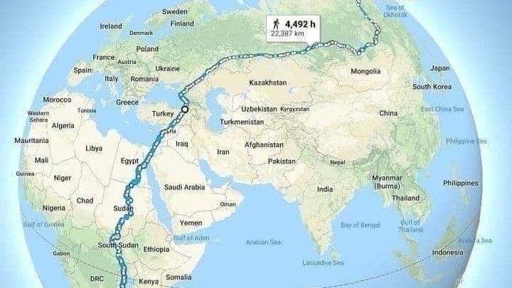 Най-дългият пешеходен маршрут на Земята