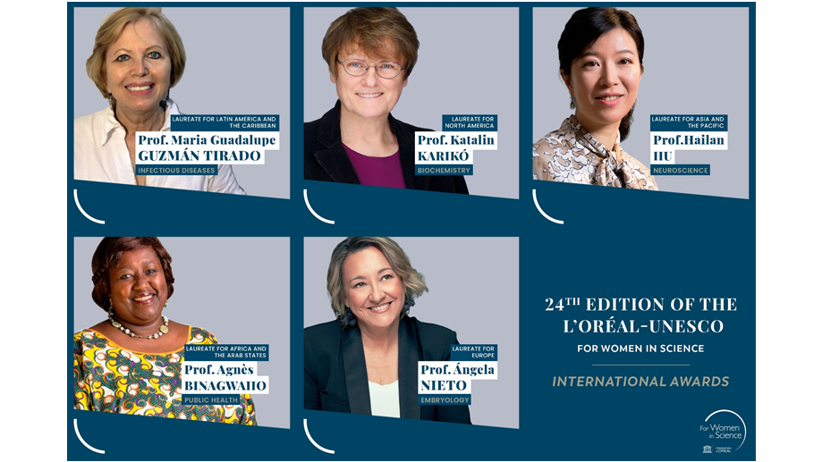 ЮНЕСКО връчи ежегодните си награди за постижения на жените в науката