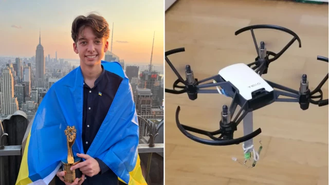 Украински тийнейджър изобрети дрон, който открива противопехотни мини
