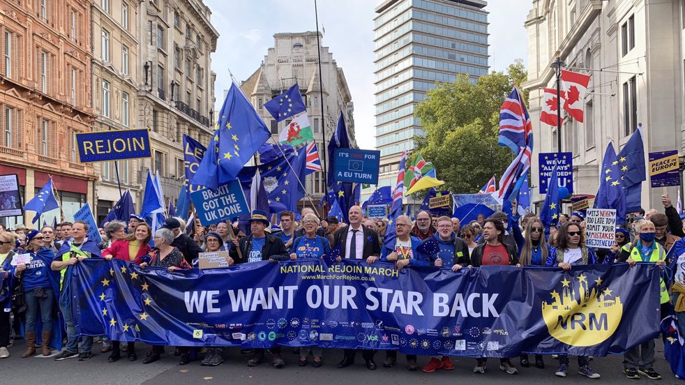 Голям митинг в Лондон призова Великобритания да се върне в ЕС