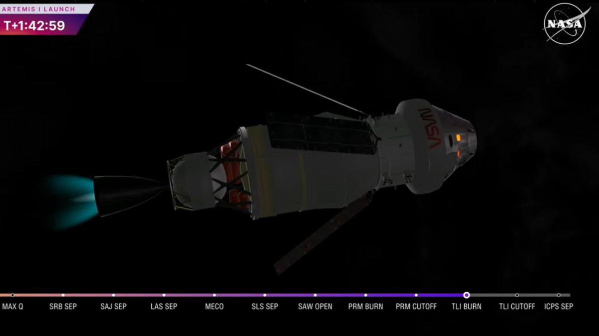 Ракетата SLS с космическия кораб Orion бе изстреляна към Луната