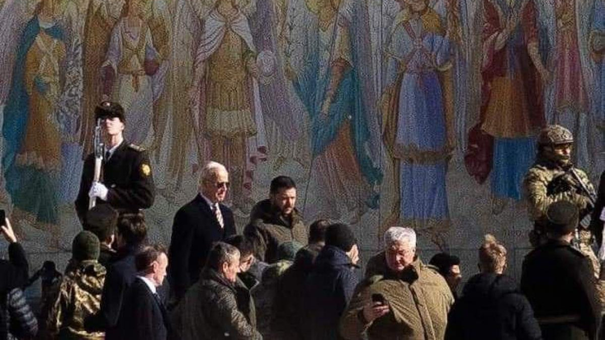 Изненадваща визита на Джо Байдън в Киев (видео)
