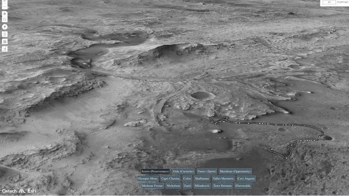 Учени създадоха най-подробния онлайн глобус на Марс