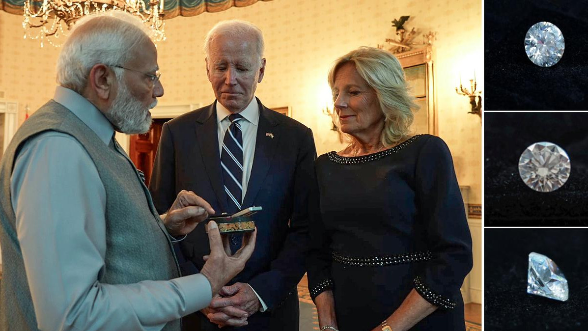 Защо индийският премиер подари 7.5-каратов диамант на първата дама на САЩ?