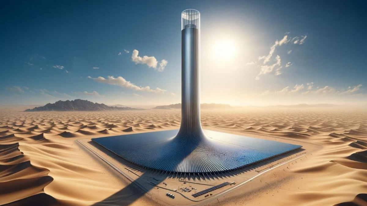 "Слънчева кула" с двойно действие може денонощно да генерира чиста енергия