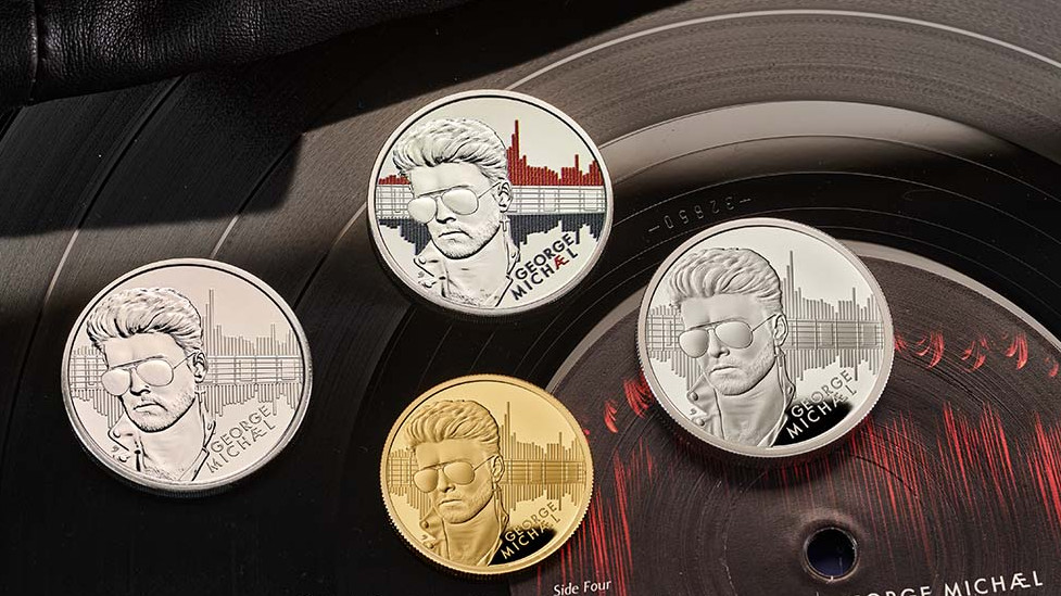 Британският кралски монетен двор пусна възпоменателни монети за Джордж Майкъл