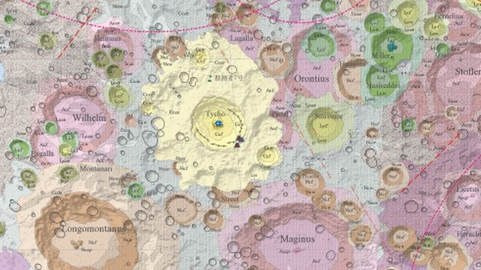 Китай публикува серия геоложки карти на Луната с висока резолюция