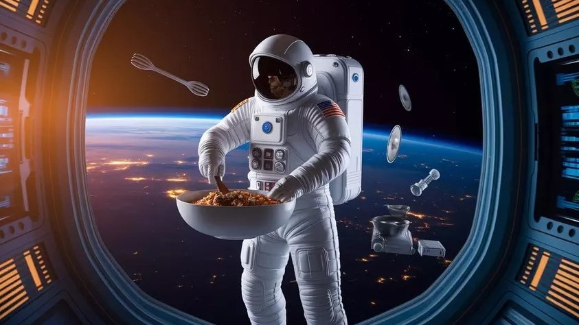 Астронавт приготви „космически пържен ориз с кимчи“ на орбита