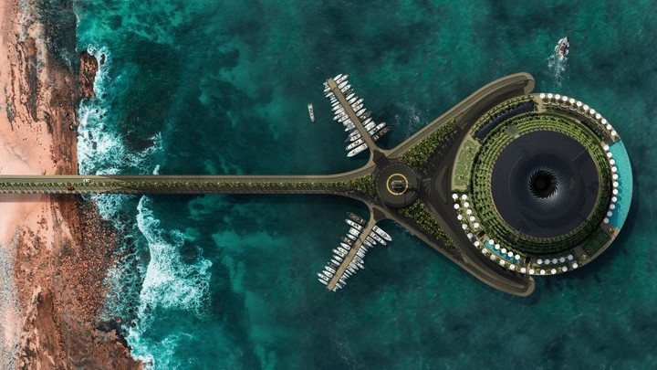 Плаващият хотел на Катар - амбициозен поглед към екодизайна