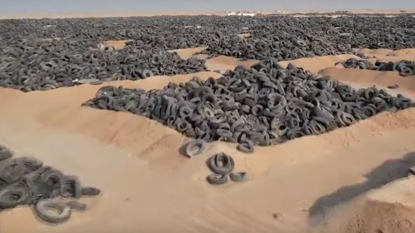 Най -голямото сметище за гуми в света тревожи еколозите