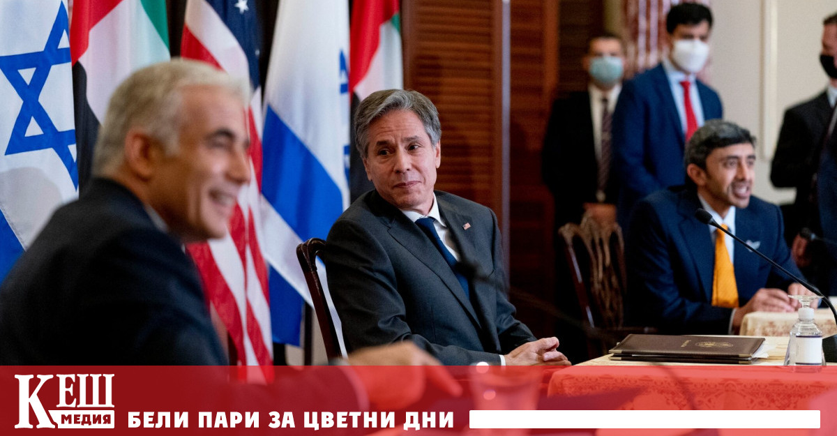 В срещата участват външните министри на Израел Египет ОАЕ Бахрейн