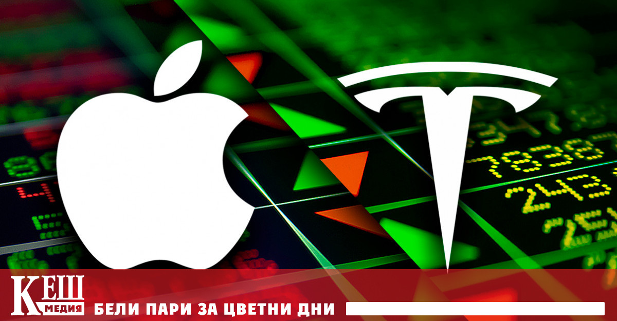 Акциите на Apple достигнаха най ниската си точка от юни 2021