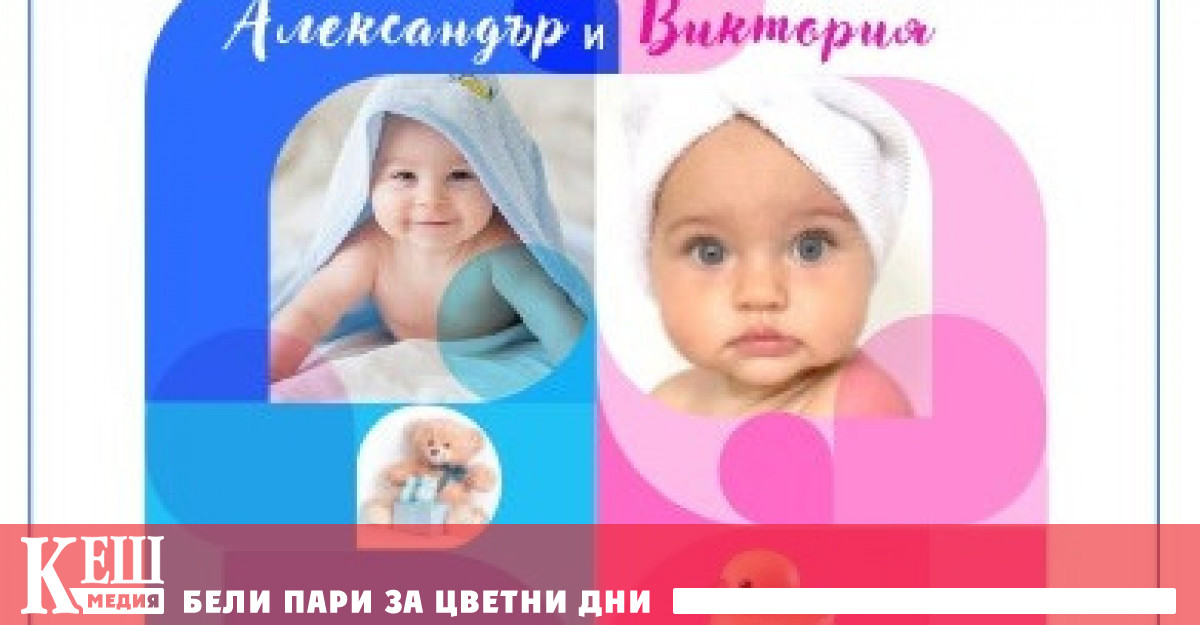 Най често срещаните имена при новородените през 2022 г отново са