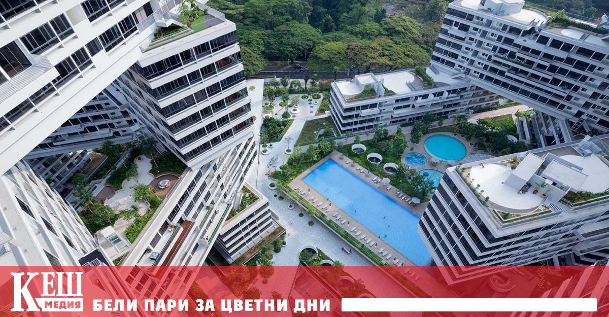 Уникалният жилищен комплекс Interlaceв Сингапур е разработен през 2013 г