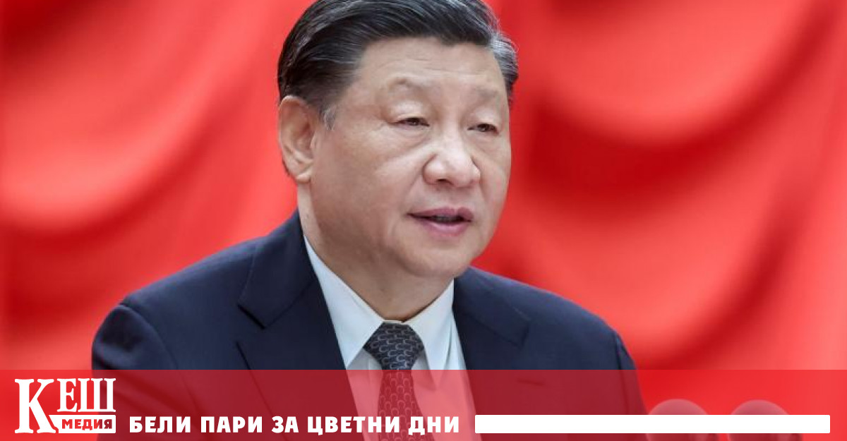 Френският президент Еманюел Макрон в разговори с китайския президент Си