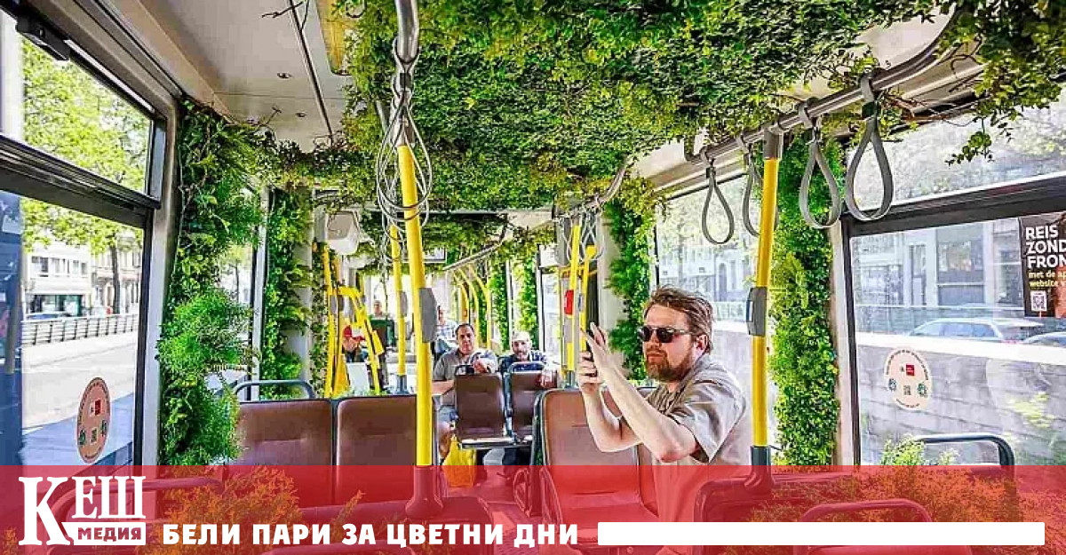 Миналата седмица 35 метрова трамвайна композиция по линия № 1 в