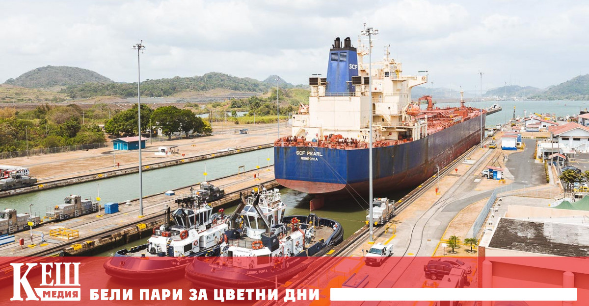 За разлика от Суецкия канал Панамският се захранва от сладководното