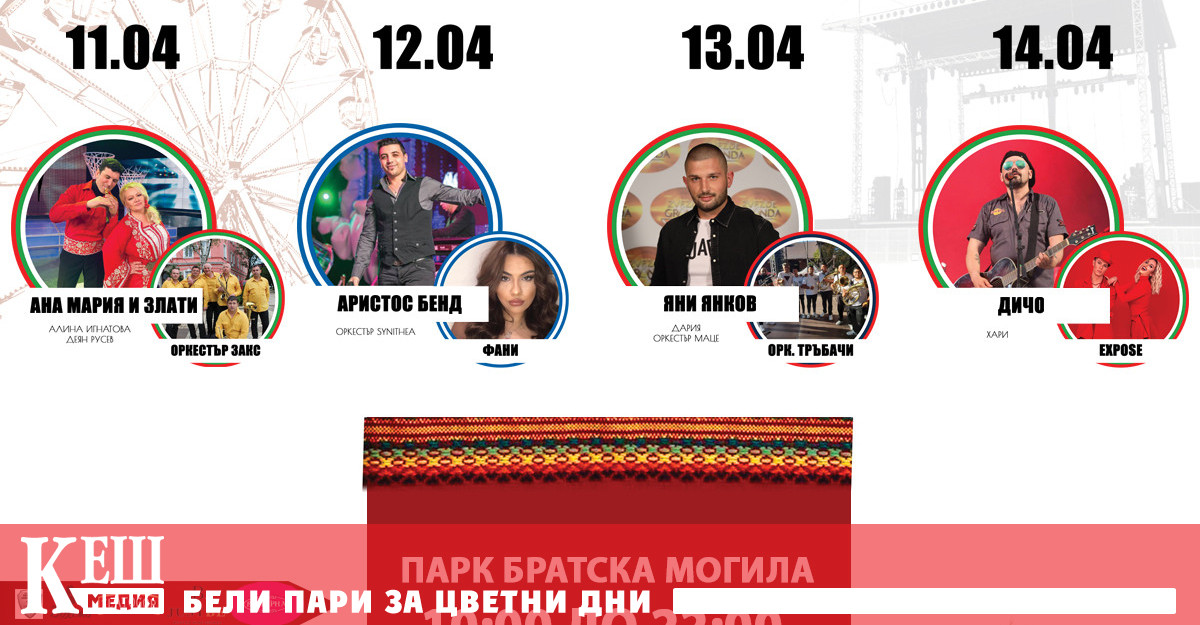 В продължение на четири дни от 11 до 14 април