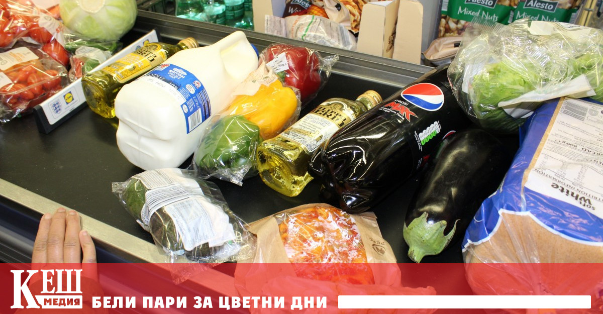 Потреблението на основни хранителни продукти средно на лице от домакинство