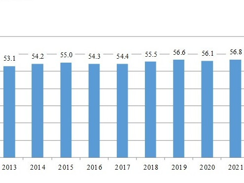 През 2021 г. годишният общ доход на лице от домакинство е нараснал с 10 % спрямо 2020 г.