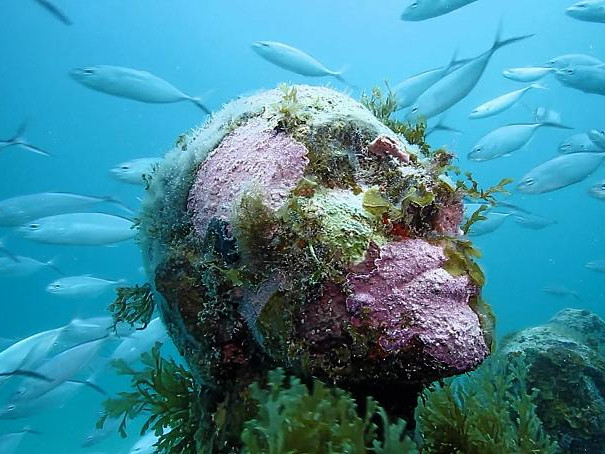 Скулптор създава подводни творби, за да защити живота в океаните