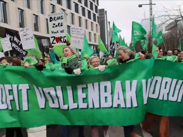 И здравните работници в Белгия протестират