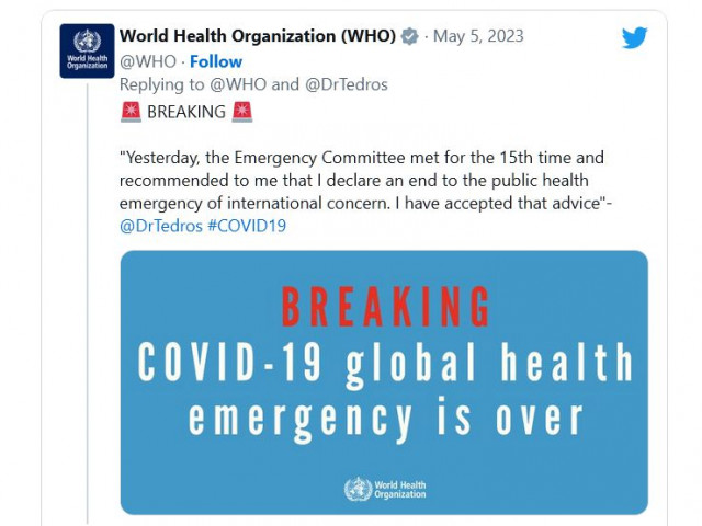 Гебрейесус обяви край на пандемията от коронавирус
