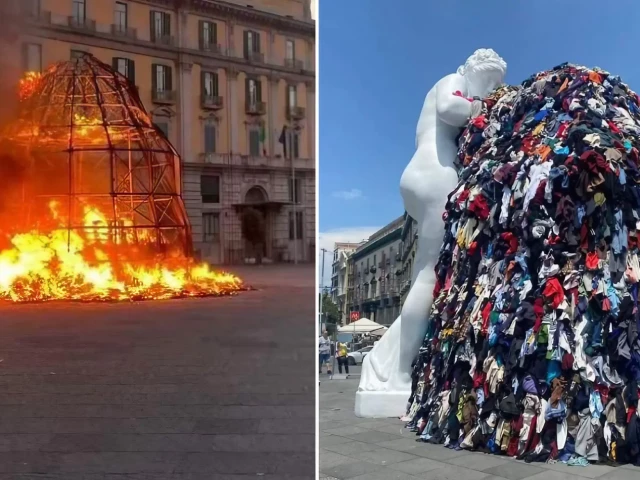 Вандали унищожиха творба на един от най-известните съвременни художници на Италия