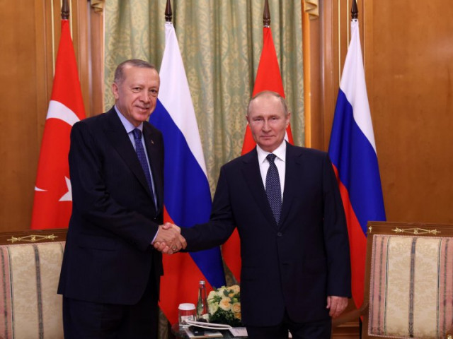 Ердоган пристигна в Сочи за преговори с Путин