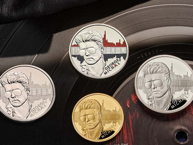 Британският кралски монетен двор пусна възпоменателни монети за Джордж Майкъл