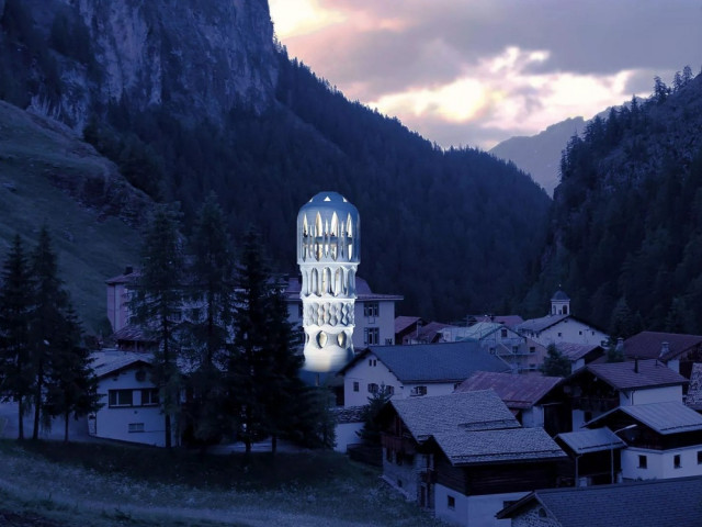 Най-високата 3D принтирана кула ще съживява туризма в швейцарско село