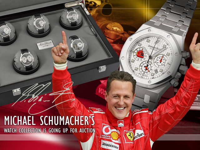 Продадоха на търг осем часовника на Михаел Шумахер