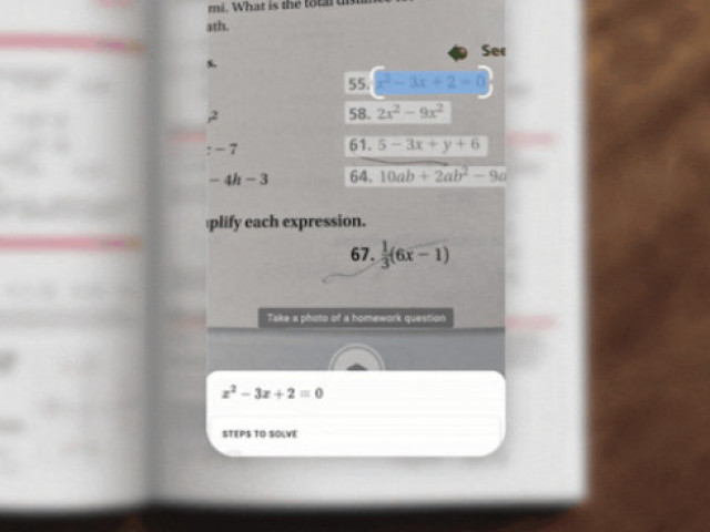 Мобилно приложение разпознава уравнения и ги решава