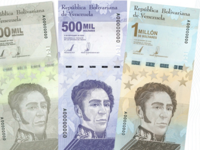 Венецуела вече печата банкноти от 1 милион боливара