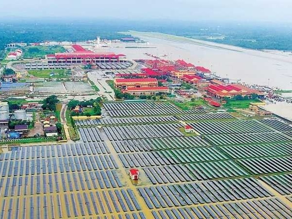 Летище в Индия работи изцяло на слънчева енергия